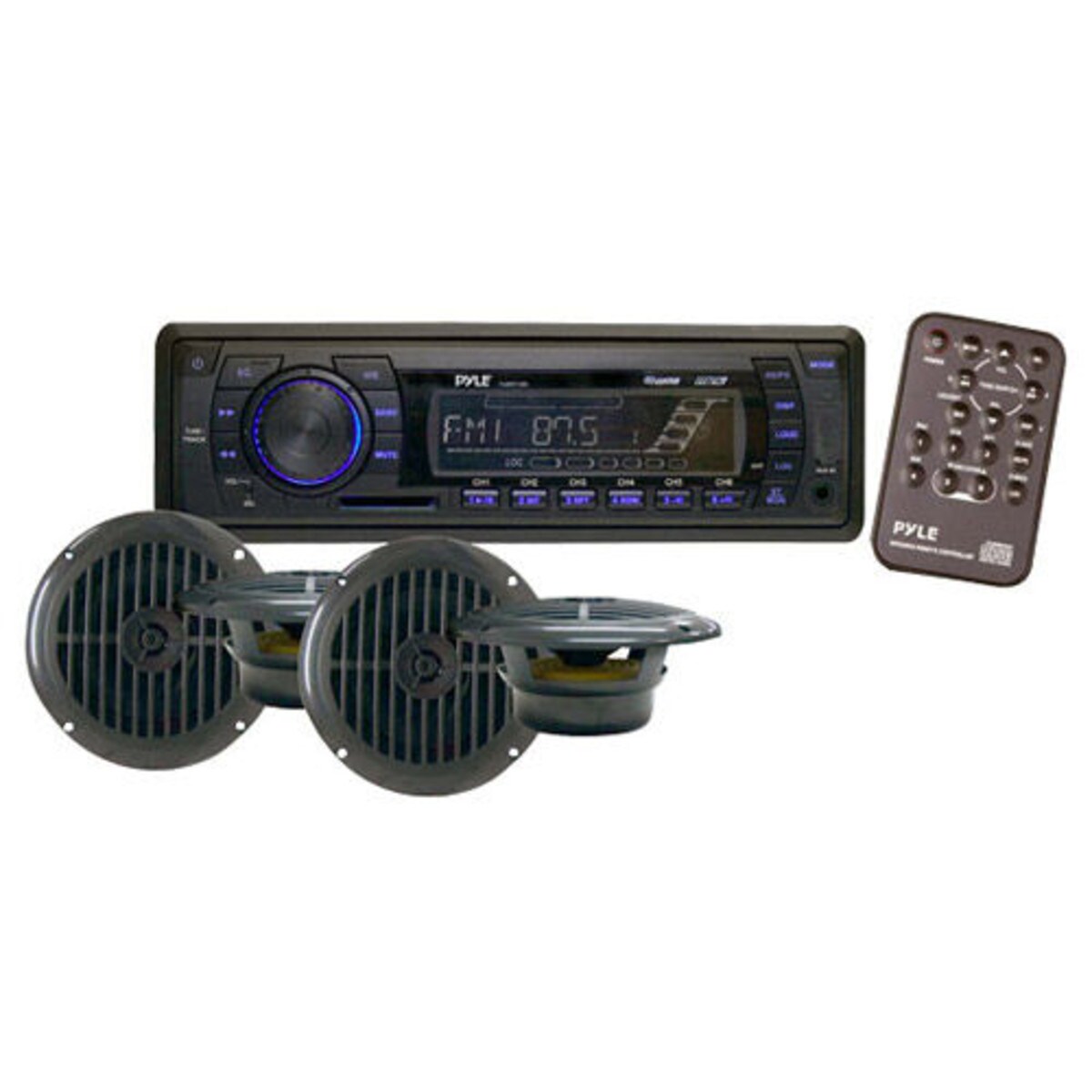Pyle PLMRKT14BK In-Dash Marine AM/FM PLL Tuning Radio